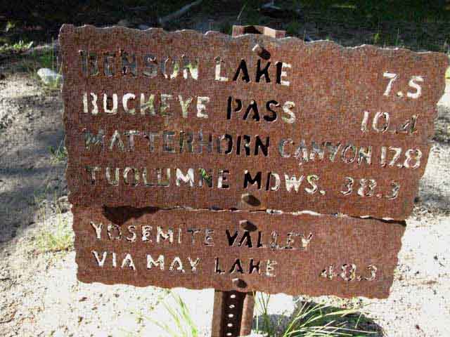 Kerrick Canyon trail South to Bensen Lake.