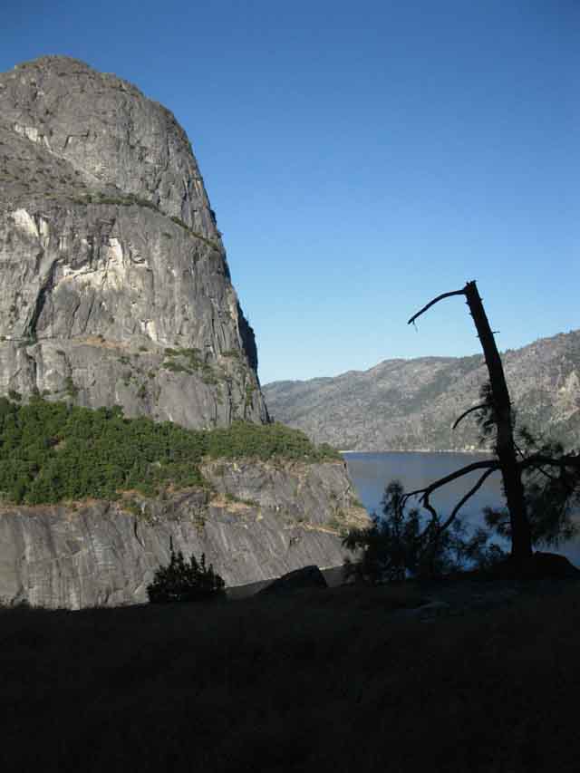 Approaching the surface elevation of Hetch Hetchy from Rancheria Falls.