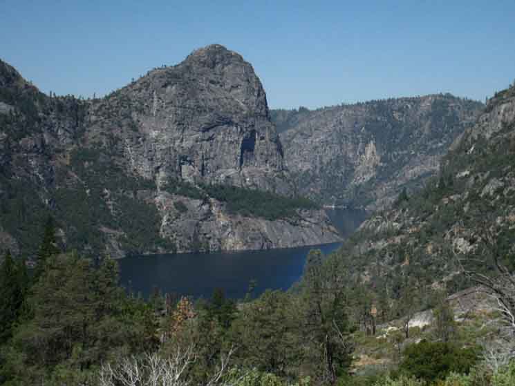 Kolana Rock over Hetch Hetchy at the end of our climb out of Tillltill Valley.