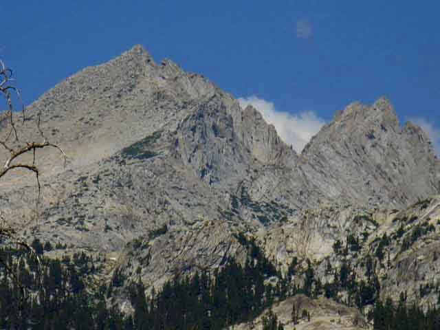 Whorl Mountain and Matterhorn Peak from the South.