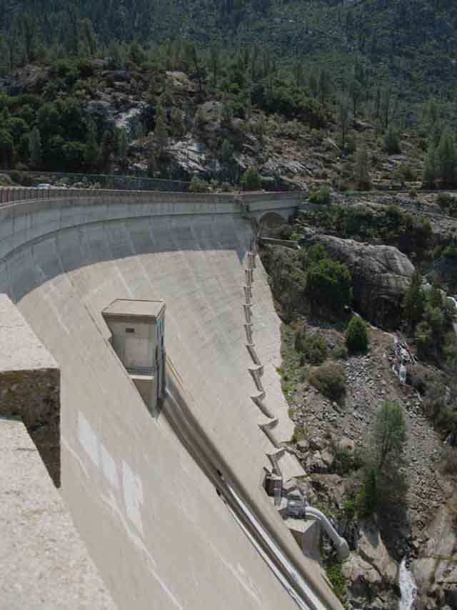 Face of O'Shaughnessy Dam.