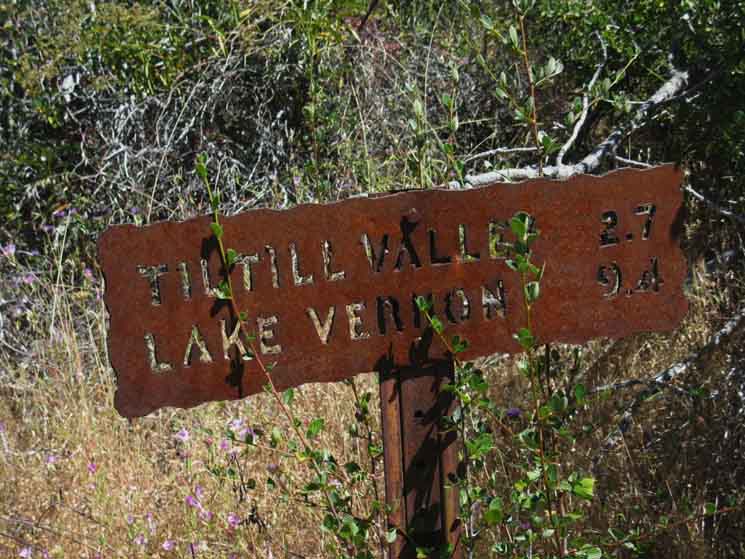 Trail to Tilltill Valley from Rancheria Falls in Yosemite.