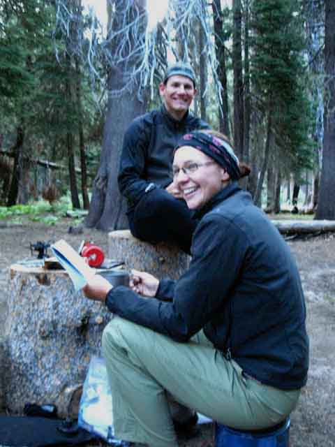 Sarah and Raik from Germany enjoying the North Yosemite Backcountry along the Tahoe to Yosemite Trail.