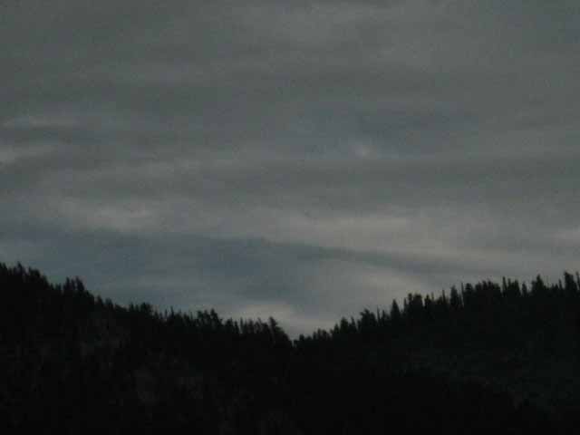 Dark skies of September over Kerrick Canyon, North Yosemite Backcountry.