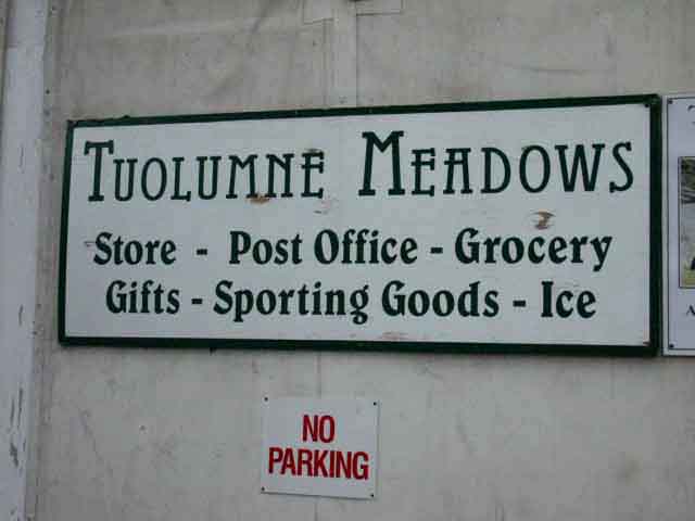 Tuolumne Meadows Services.