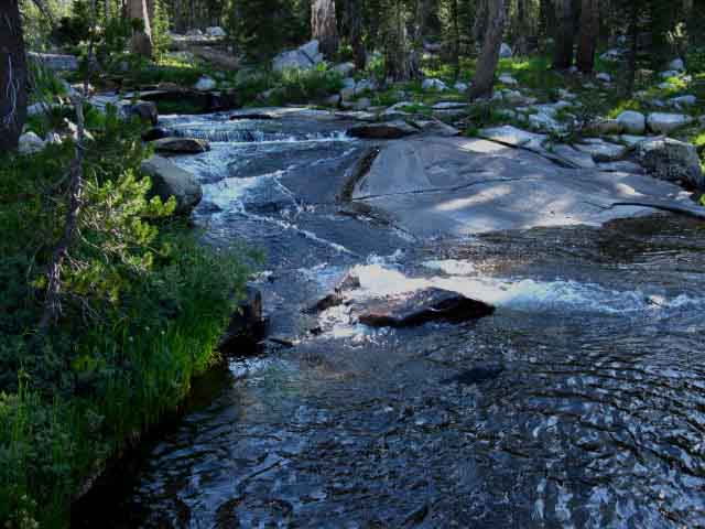 Upper Falls Creek through Jack Main Canyon in Yosemite.
