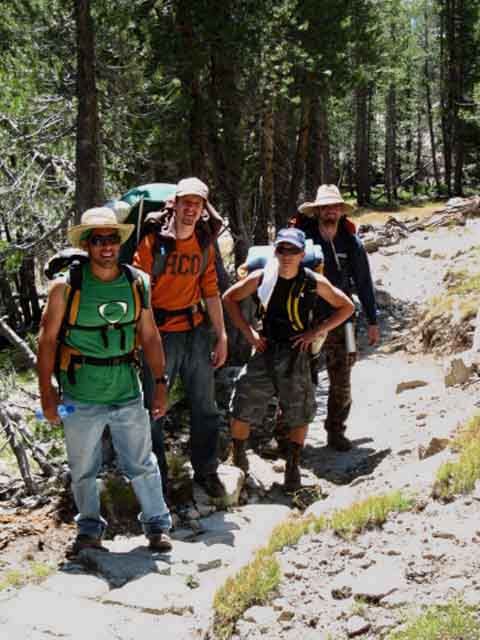 Yosemite Trail Crew: Abel, Jason, Chris, and Duffy.