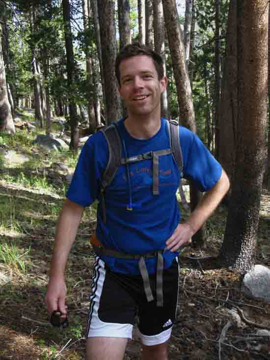 Tim, running a 50K in the Yosemite Wilderness.