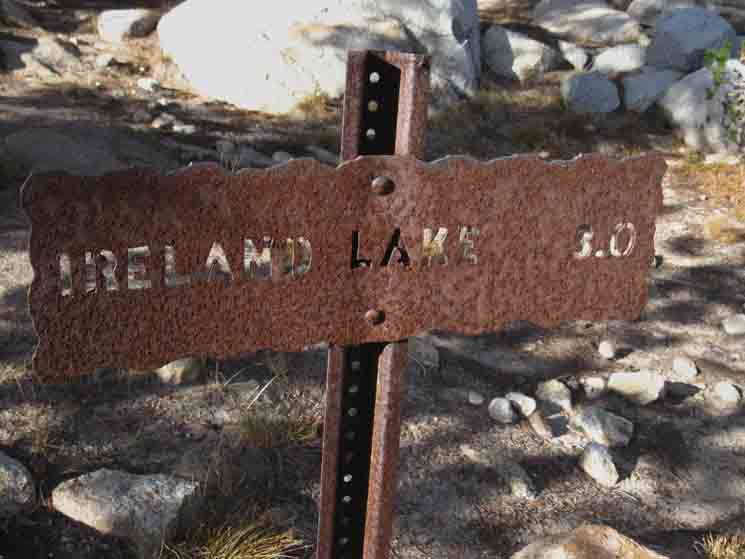 Three miles to Ireland Lake from its last trail junction.