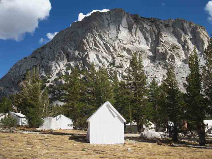 Guest tent cabins North of Vogelsang office.