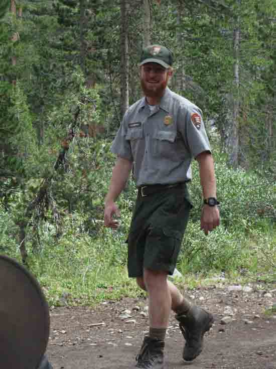 The 2012 Yosemite Wilderness Ranger in the uppermost Lyell Canyon.