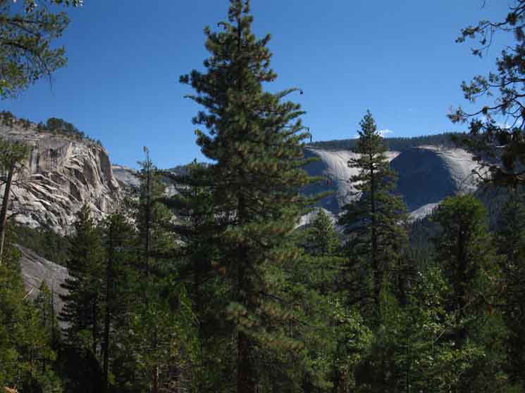 Cascade Cliffs from below Half Dome trail Junction.
