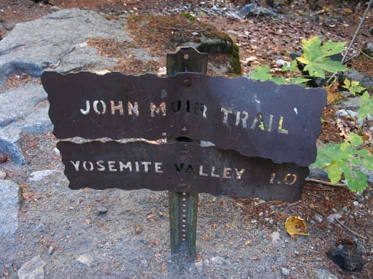 Distance from trailhead to start of Mist Trail.