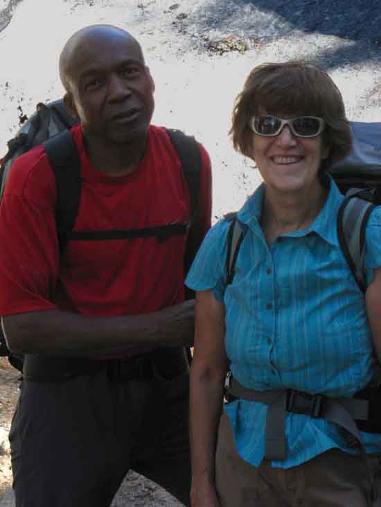 Leroy and Margot in the Central Yosemite Wilderness near Colombia Finger.