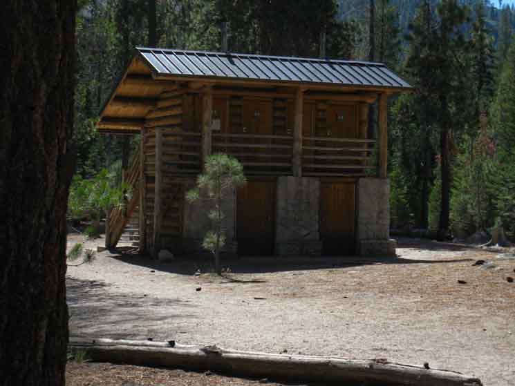 Solar outhouse in Little Yosemite Valley.