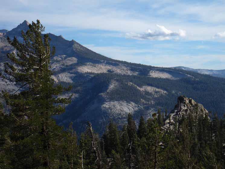 Mount Clark marking the edge of the Clarks Range in the South Yosemite Wilderness.