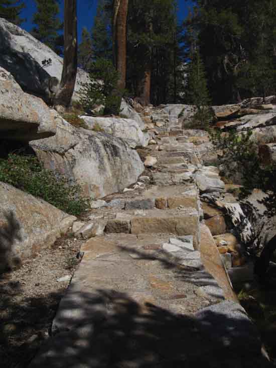 Stairway to Sunrise High Sierra Camp, Yosemite National Park.