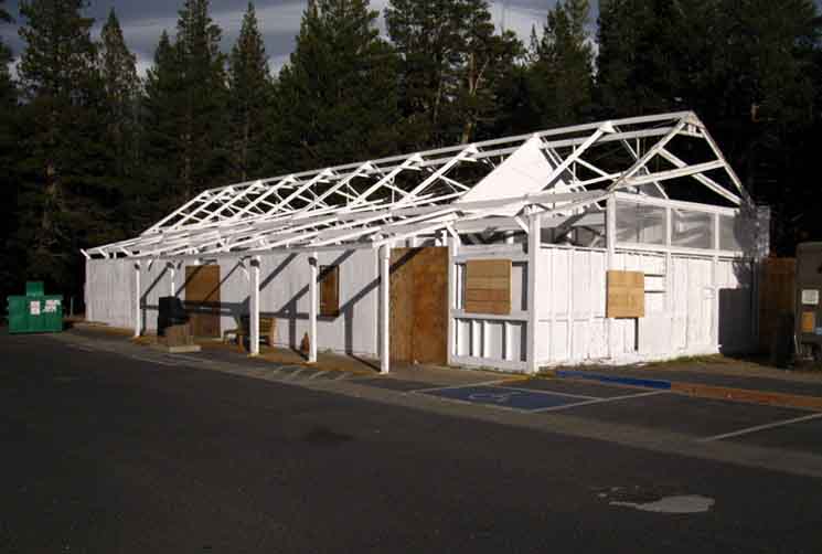 Tuolumne Meadows store after being made ready for Winter Closure.