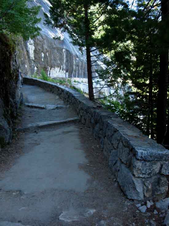 Paved segment of the John Muir Trail.