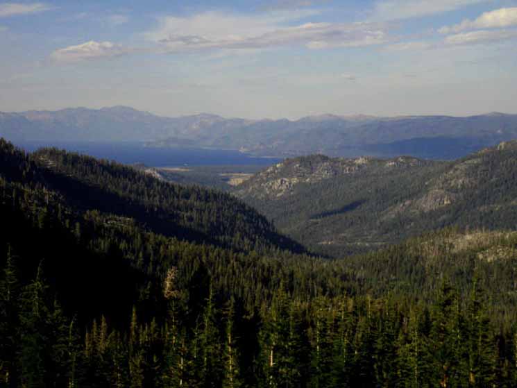 Overview of Christmas Valley Tahoe Basin, from Showers Lake overlook