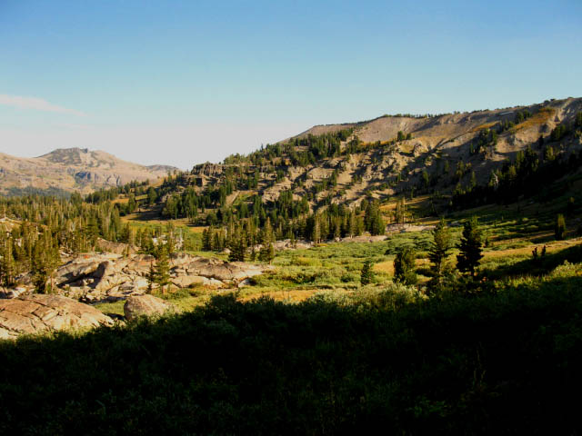 Meadow Apron along NE edge of Tahoe Rim Leading to Meiss Meadow