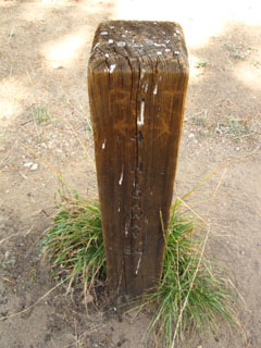 Sayles Canyon Junction post, side 2
