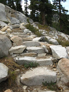 Continuing on this massive beauitiful staircase trail work