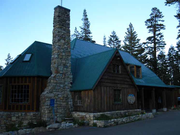 The end of our Meeks Bay to Echo Lake trail segment is marked by our arrival at Echo Chalet.