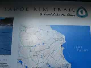 Tahoe Rim Trail Head sign