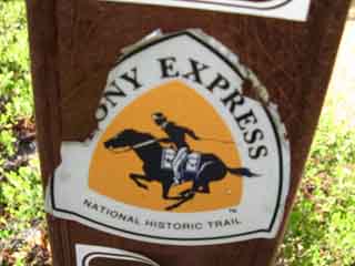 Pony Express Trail Sign