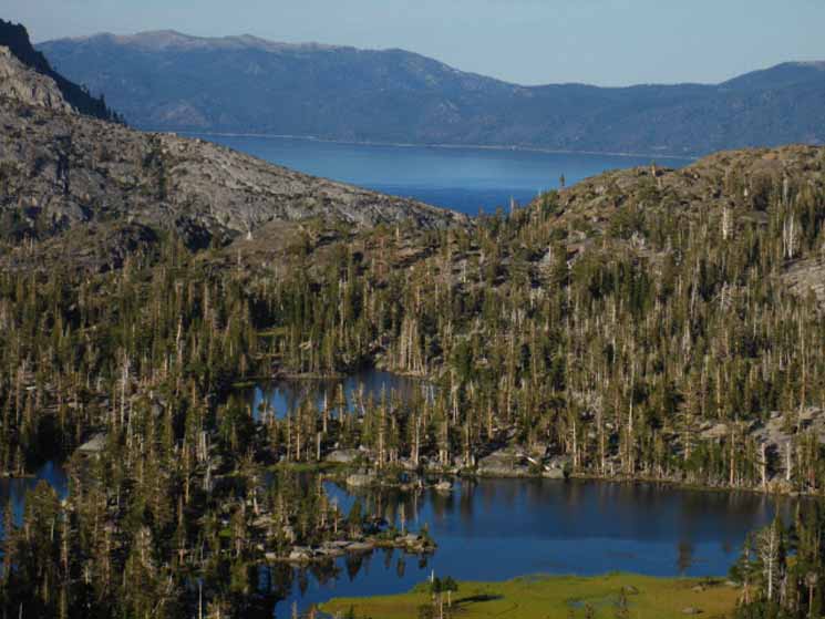 Crack'in fine view of Tahoe and preceeding Lakes