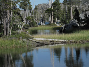 Middle Velma Lake in Desolation Wilderness on the Pacific Crest and Tahoe to Yosemite Trails