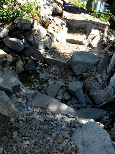 Rock drain for creek.