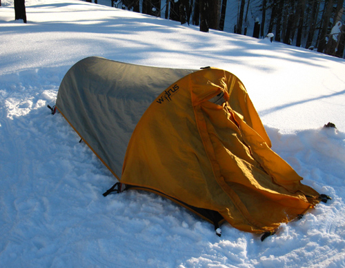 Winter Tent on the Burnt Flat