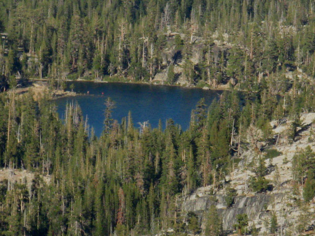 Dardanelles Lake from Showers Lake, Meiss Country Roadless Area.