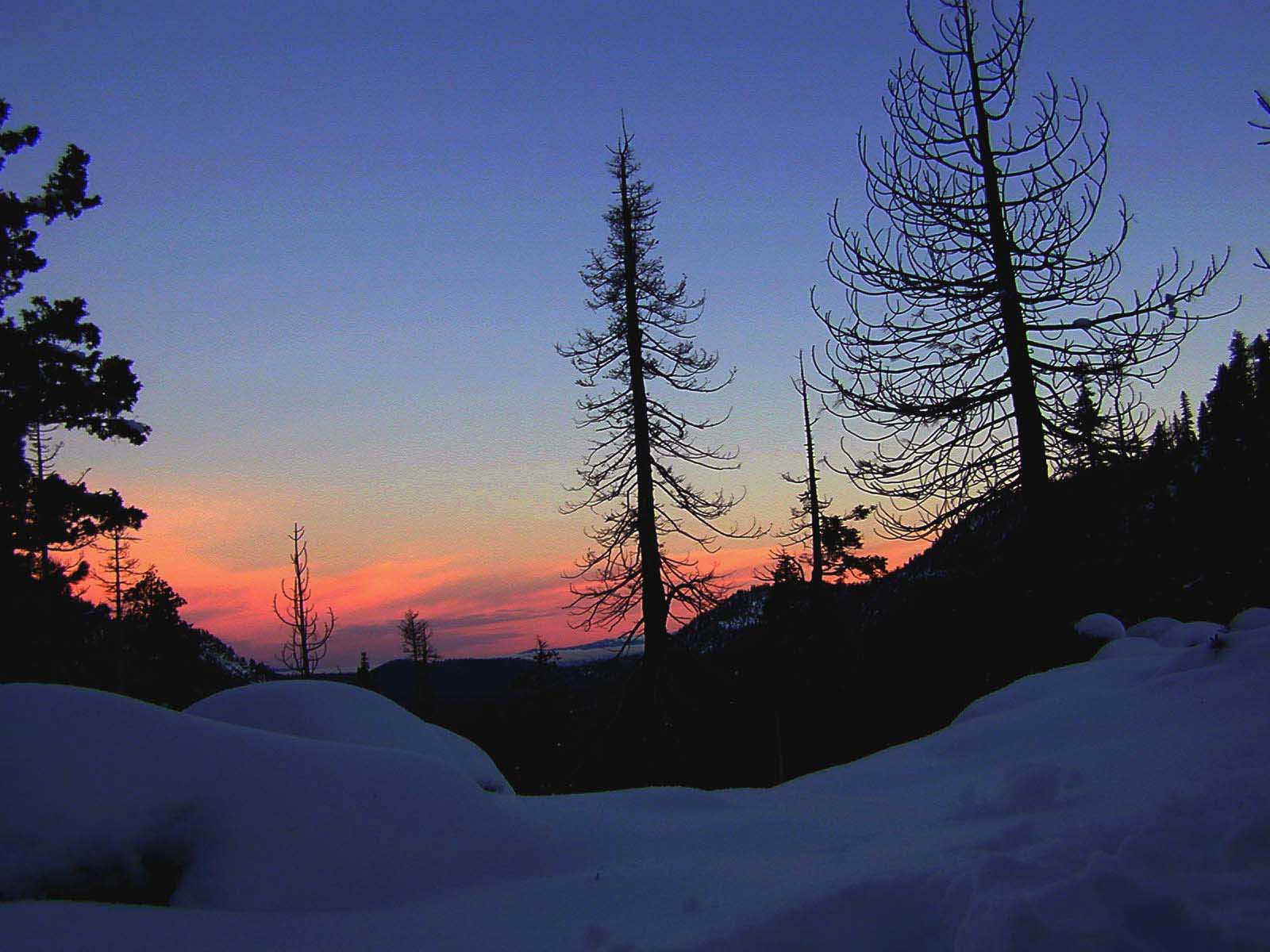 Winter Sunset over Tahoe