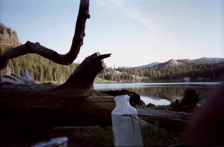 Round Lake view, Kicking it in Camp