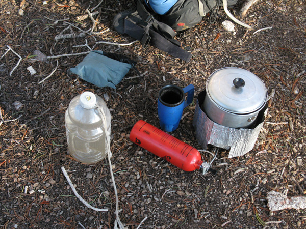 Break for water, coffee and hot chocolate along the East Carson River
