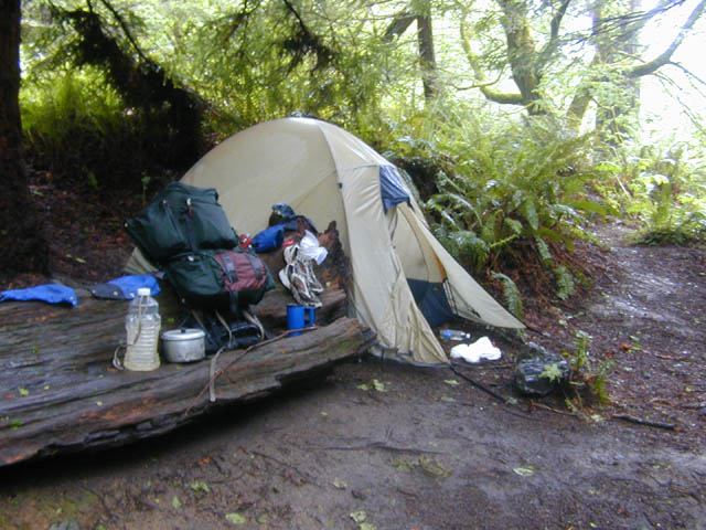 Lost Coast Rain Camping