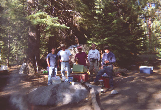 Riverside Firemen-Trail Workers at Fish Camp
