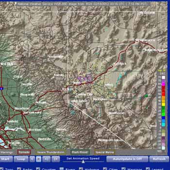Link to Northern Sierra Nevada Weather Radar out of Reno.